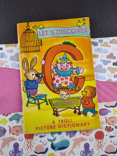 Vintage 1974 Let's Discover Words "C" A Troll Picture Dictionary Softcover Booklet