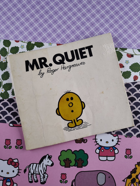 Vintage 1978 Original Mr. Men Books "Mr. Quiet" by Roger Hargreaves, Softcover