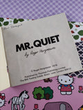 Vintage 1978 Original Mr. Men Books "Mr. Quiet" by Roger Hargreaves, Softcover