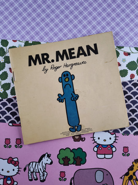 Vintage 1976 Original Mr. Men Books "Mr. Mean" by Roger Hargreaves, Softcover