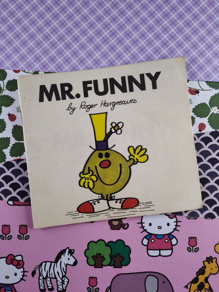 Vintage 1976 Original Mr. Men Books "Mr. Funny" by Roger Hargreaves, Softcover