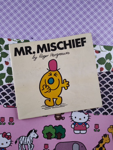 Vintage 1978 Original Mr. Men Books "Mr. Mischief" by Roger Hargreaves, Softcover