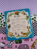 Vintage 1950's Fuzzy Wuzzy Tell-A-Tale Book, "The Yellow Cat" Hardcover