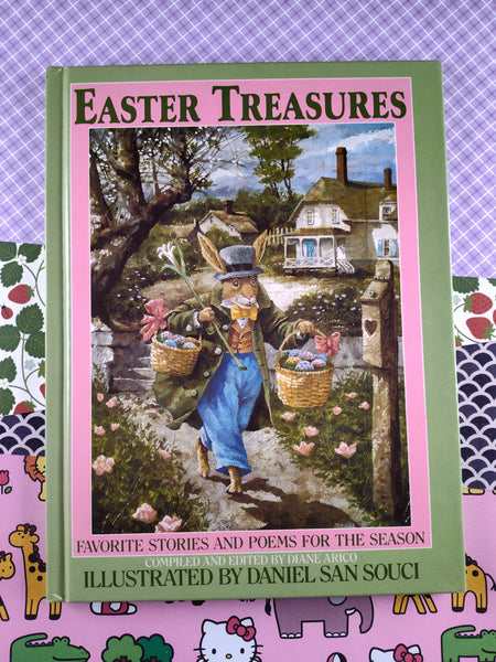 Vintage 1989 "Easter Treasures: Favorite Stories and Poems for the Season" Hardcover