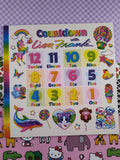 2020 Lisa Frank Inc. "Countdown with Lisa Frank" Sparkly Oversized Softcover