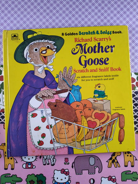 Vintage 1979 "Richard Scarry's Mother Goose" Golden Scratch & Sniff Hardcover