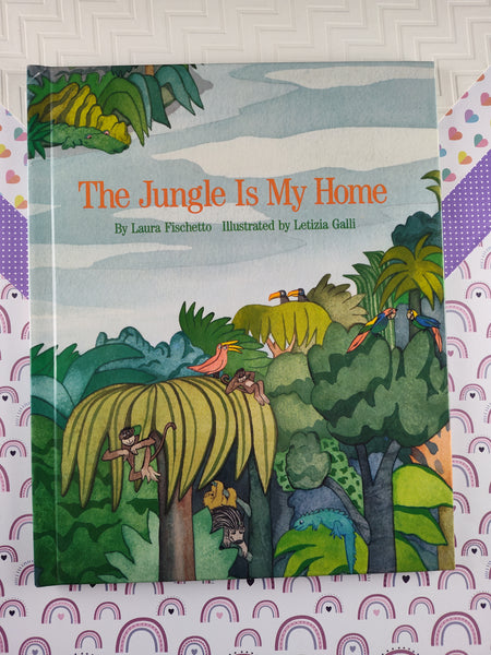Vintage 1991 1st Printing The Jungle is My Home by Laura Fischetto, Hardcover