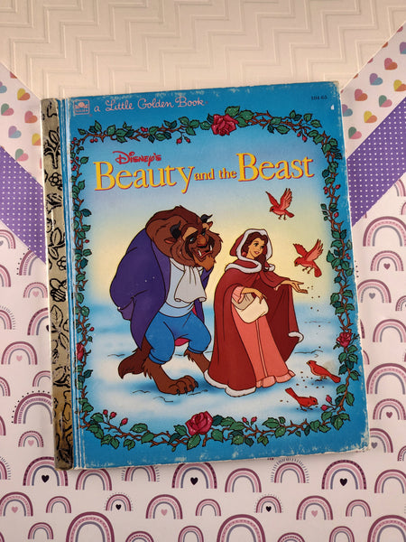 Vintage 1991 Little Golden Book: Walt Disney's Beauty & the Beast Hardcover