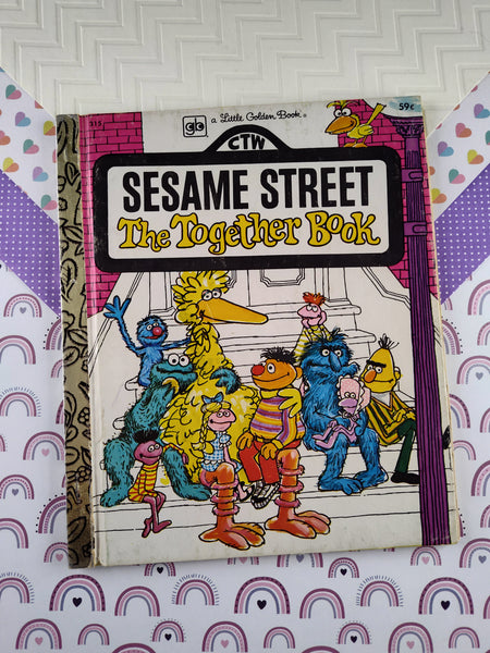 Vintage 1971 Hardcover Little Golden Book "Sesame Street The Together Book"