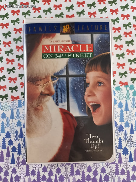 Vintage 20th Century Fox "Miracle on 34th Street" Clamshell VHS Tape, Great Shape