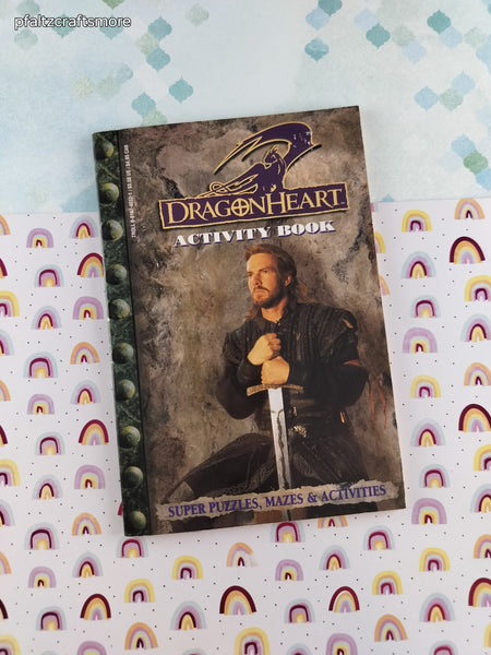 Vintage 1996 1st Printing DragonHeart Activity Book Softcover, Unused