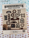 Vintage 1985 Scherenschnitte Folks' Collection Back Steel Softcover Booklet