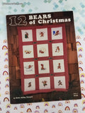 Vintage 1984 12 Bears of Christmas by Bette Ashley Designs Book #7 Softcover Booklet