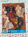 Vintage 1990 String Dolls Crochet Cotton by Delores Frantz Softcover Booklet