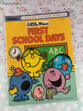 Vintage 1986 1st Printing Little Miss First School Days: A Questron Electronic Quiz Book Softcover, Like New