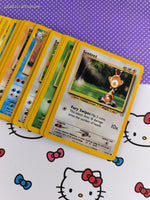 Vintage 1990's Bulk Pokemon Card Lot, 91 Common WOTC Cards No Duplicates