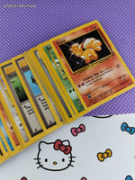 Vintage 1990's Bulk Pokemon Card Lot, 91 Common WOTC Cards No Duplicates
