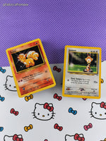 Vintage 1990's Bulk Pokemon Card Lot, 91 Common WOTC Cards No Duplicates
