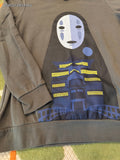 Studio Ghibli Spirited Away No Face Women's Large Pullover Sweatshirt