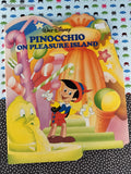 Vintage 1988 Walt Disney's Pinocchio on Pleasure Island Oversized Board Book Hardcover