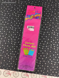 Vintage Laser Print Stickers SHINY Rainbow Hot Air Balloons, 1 Sheet New & Sealed