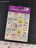 Vintage Forget Me Not Amercian Greetings, Calendar Stickers, 4 Full Sheets SEALED