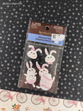 Recollections Sealed 3-D Sticker Sheet Unused, SPARKLE Easter Bunny