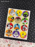 Vintage 1997 Hallmark Looney Tunes Full Sticker Sheet, Clean & Unused