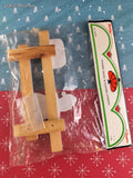 Vintage Darice Craft Supplies No. 091169 Snowman Wooden Fence w/Painted Cutouts NEW & Sealed