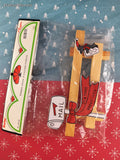 Vintage Darice Craft Supplies No. 091163 Mouse Wooden Fence w/Painted Cutouts NEW & Sealed