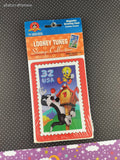 Vintage 1997 Looney Tunes Stamp Collection Magnetic Greeting Card Sylvester Tweety NEW & Sealed