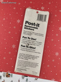 Vintage 1991 Looney Tunes Christmas Post-It Removable Stickers, New/Sealed
