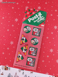 Vintage 1991 Looney Tunes Christmas Greetings Post-It Removable Stickers, New/Sealed