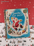 Vintage 1977 Little Golden Book: Walt Disney's Santa's Toy Shop Hardcover