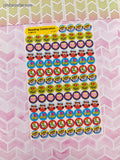 Vintage Trend "Reading Celebration" T-46117 Rewards Full Sticker Sheet