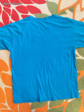 Adventure Time Cartoon Network x Lootwear Exclusive Blue Graphic Tee T-Shirt XL