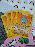 Copy of Vintage Common - Set/4 Rhyhorn Jungle Non-Holo Pokemon Cards 61/64 - LP