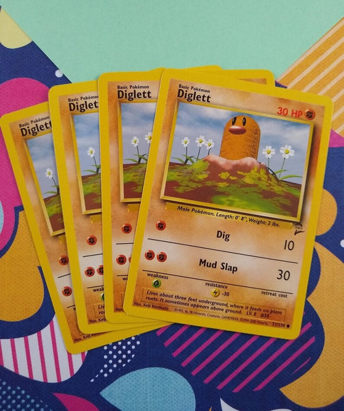 pokemon diglett card 121/214 Alolan TCG Sun & Moon Dont apply Weakness and Resistance for this attack Vintage Common - Set/4 Diglett