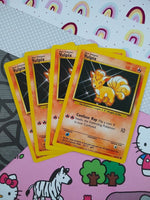 Vintage Common - Set/4 Vulpix Base Set Non-Holo Pokemon Cards 68/102 - LP