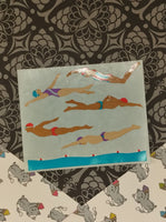 Vintage Mrs. Grossman's "Swim Team" Half Sticker Sheet, Unused