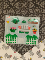 Vintage Mrs. Grossman's "Spring Garden" Half Sticker Sheet, Unused