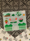 Vintage Mrs. Grossman's "Spring Garden" Half Sticker Sheet, Unused