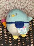 Gokigen Odekake Kawaii Blue Penguin w/Ice Cream Small 6.5” Plush Round 1 Toy NWT