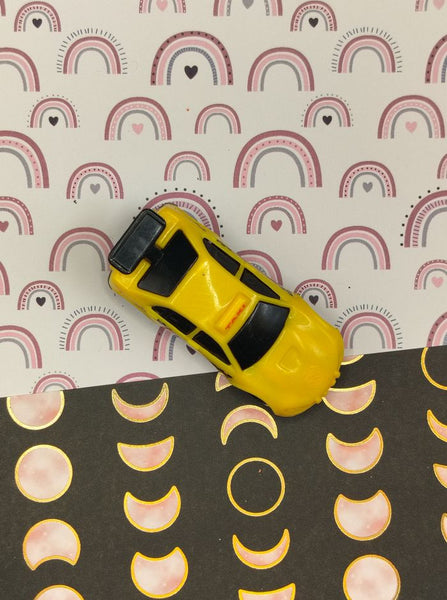 Vintage 1994 Hot Wheels, Diecast Yellow Taxi, Loose Toy, Clean
