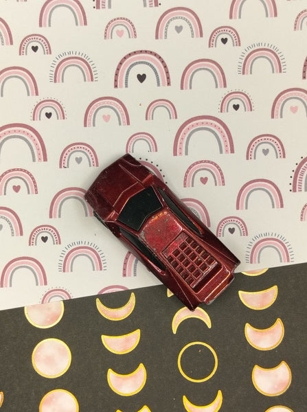 Vintage 1999 Hot Wheels, Diecast Deep Red Racer, Loose Toy, Clean