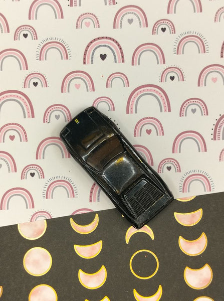 Vintage 1990 Hot Wheels, Diecast Black Racer, Loose Toy, Clean