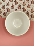 Vintage Pyrex Butterfly Gold #401 Orange White 1-1/2 Pint Nesting Mixing Bowl