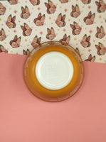 Vintage Pyrex Butterfly Gold #401 Orange White 1-1/2 Pint Nesting Mixing Bowl