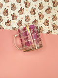 Vintage Knoebels Elysburg, PA Carousel Design Glass Heavy-Bottomed Mug, Like New