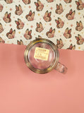 Vintage Knoebels Elysburg, PA Carousel Design Glass Heavy-Bottomed Mug, Like New